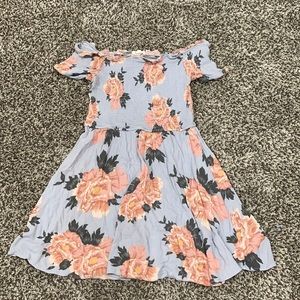 baby blue floral dress